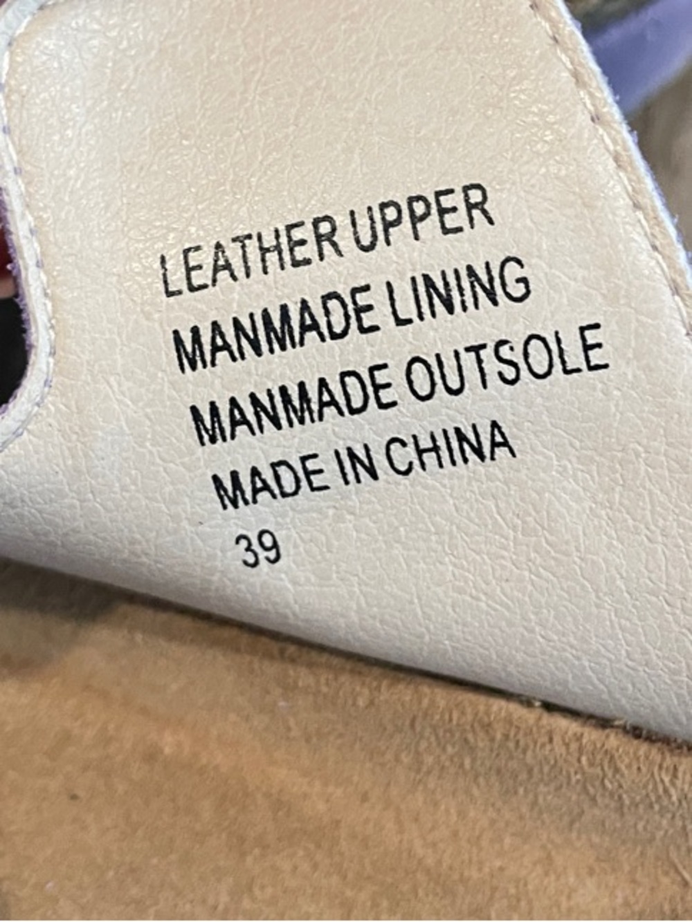 Intentionally Blank Lilac Cooper Platform Slide Sandals w/ Buckle Straps Size 39 - Picture 8 of 8